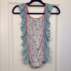 SweetHoney Kids Swim One Piece - Pink and Blue Size 12Y